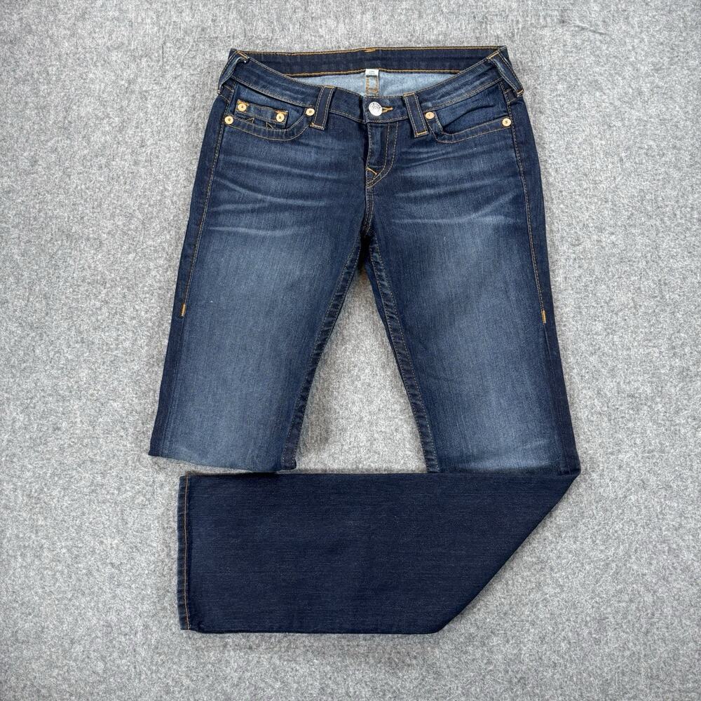 True Religion Straight Basic Jeans W2G502Y9M Dark Wash Blue 32x34 (Tag 29)